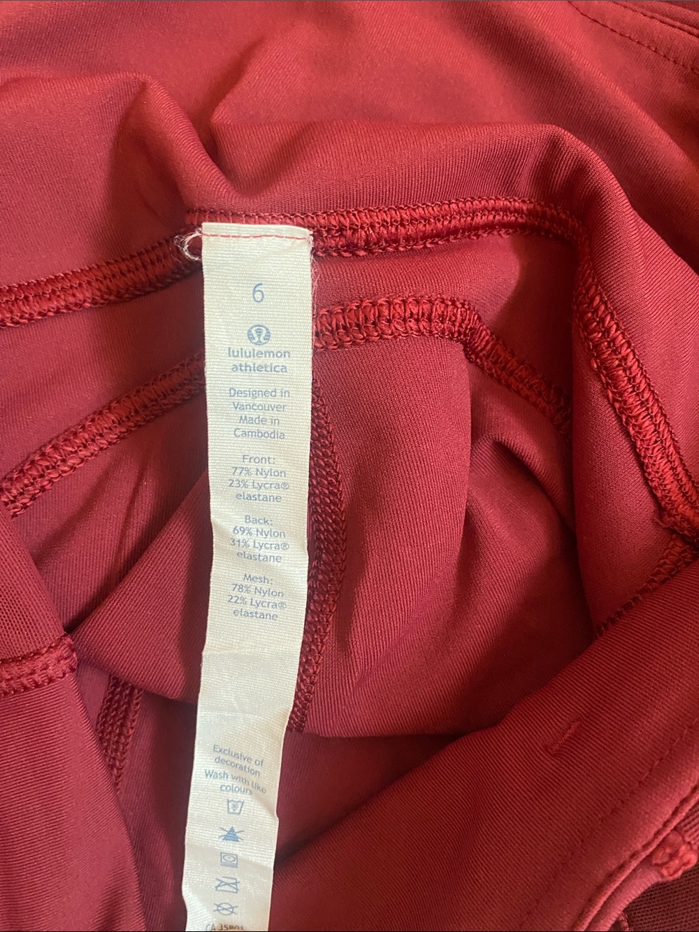 lululemon athletica Deep Burgundy High-Rise Leggings - Picture 7 of 9